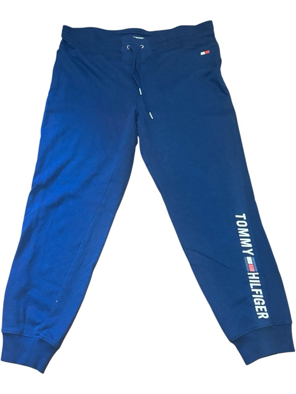 Tommy Hilfiger Men’s  Blue Logo Jogger Sweatpants Size XL- great condition